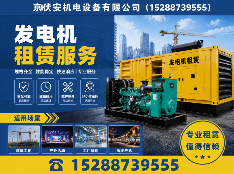 玉溪柴油发电机组出租展示图